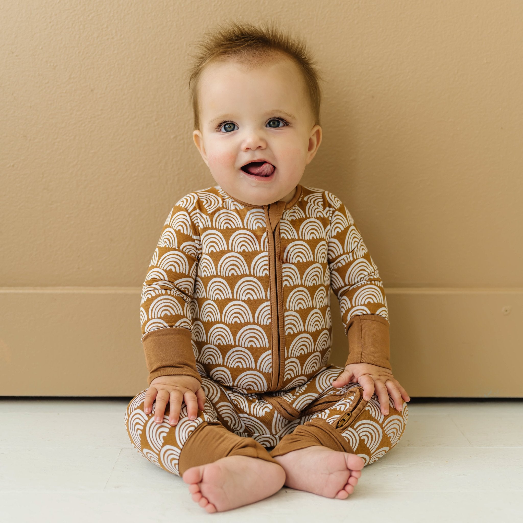 Toddler/Kids Bamboo Pajamas - Rust main image 1